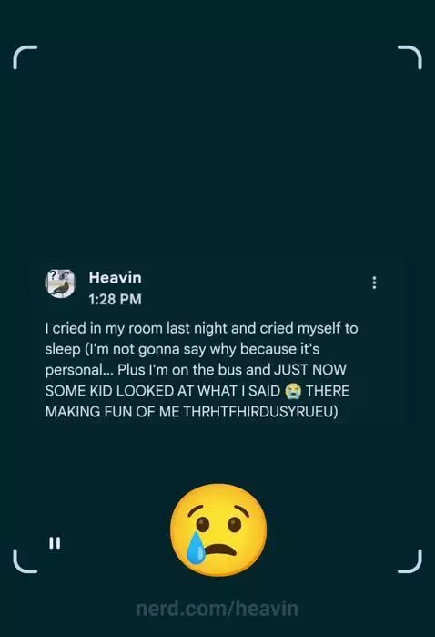 And when a friend told the bus driver for me the bus driver ... by heavin