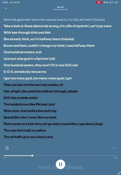 Sprinter lyrics by central Cee and Dave by divaaa