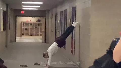 Day one of teaching my bestie a handstand # by iceicebaby