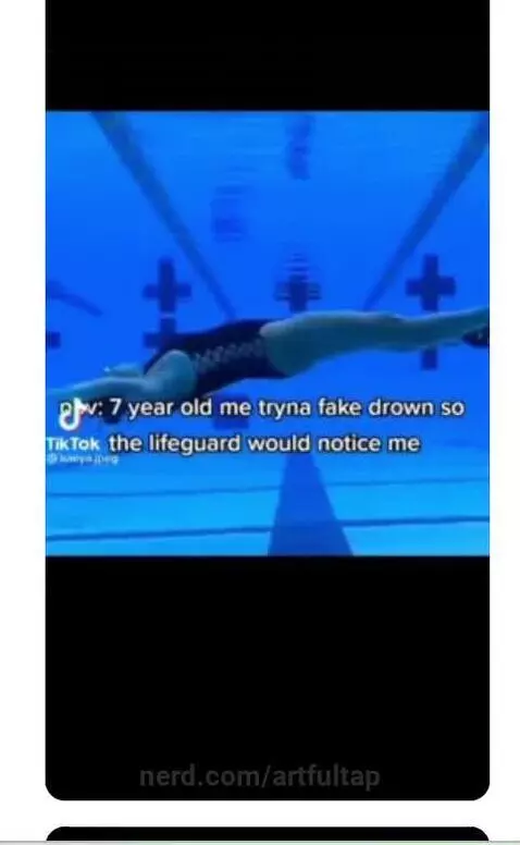 Pov: Me fake drowning by artfultap