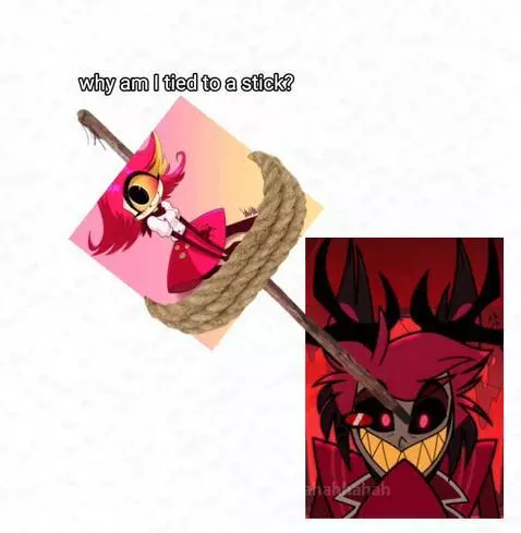 Niffty& Alastor by hahahahahahahhahah