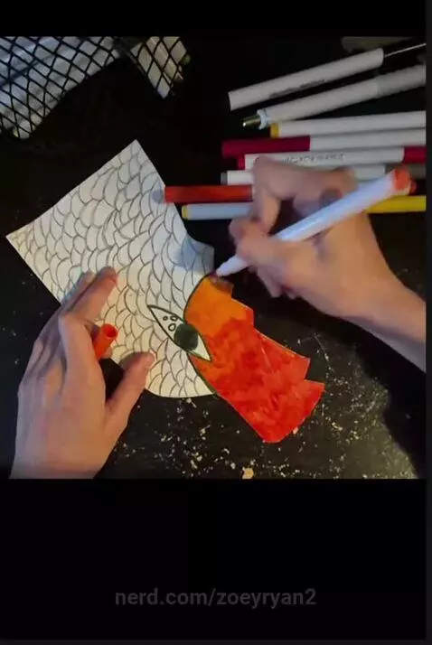 Color a dragon puppet part 1! by zoeyryan2