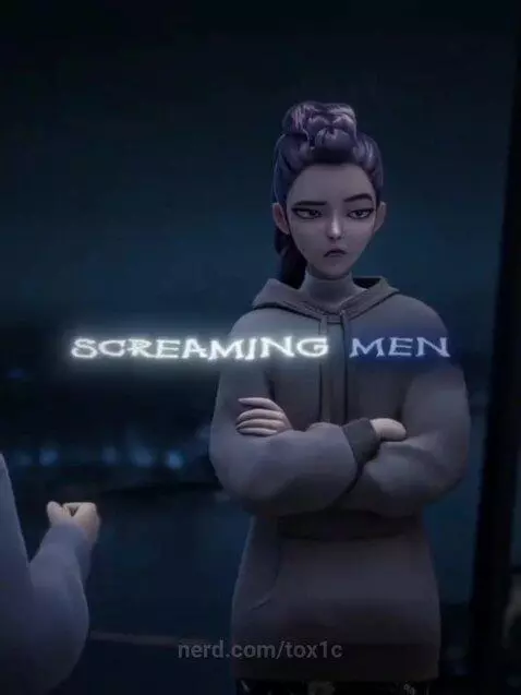 Women Screaming VS Men Screaming by tox1c