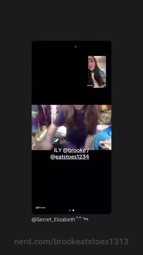 Me and Emma on FaceTime by brookeatstoes1313