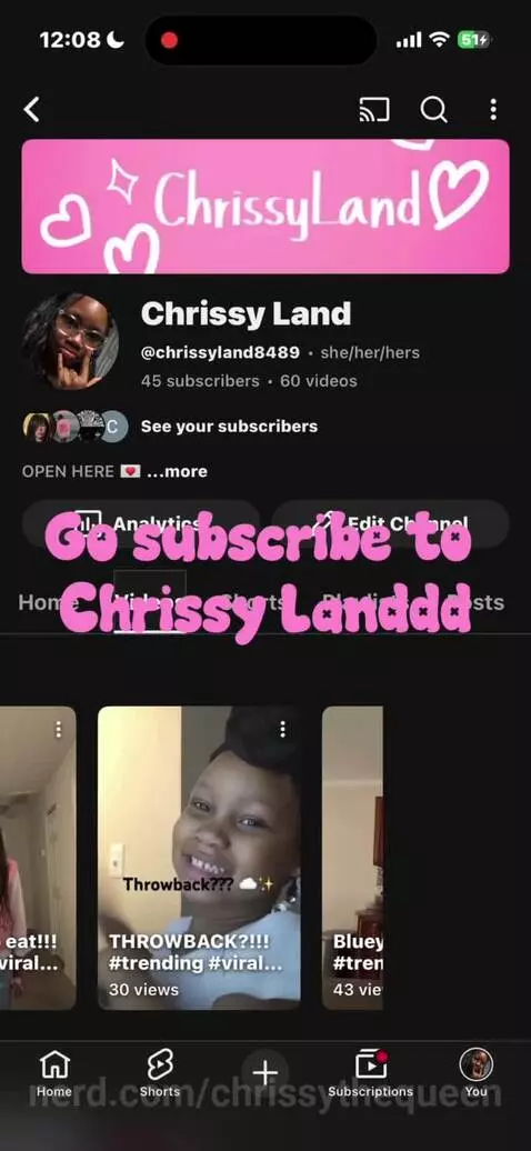GO SUBSCRIBE TO CHRISSY LAND by chrissythequeen