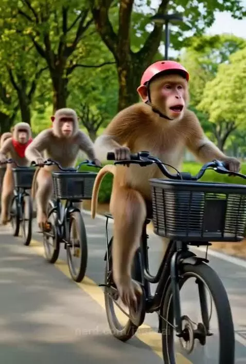 Monkey going on ebike rideout by jadenai