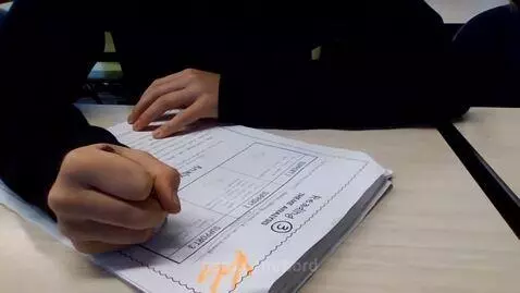 Finishing english and science work by bord