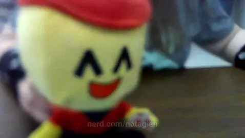 HELP HE HAS A water bottle by notagian