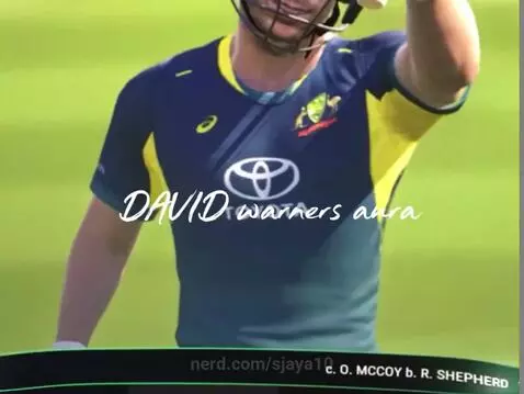 Aura of David Warner in the pc by sjaya10