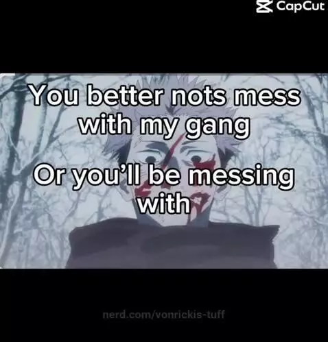 Don't mess you me(and my gang😈😈) by vonrickis-tuff