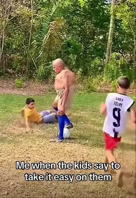 Me When the Kids say to take it easy on them by ojsfos
