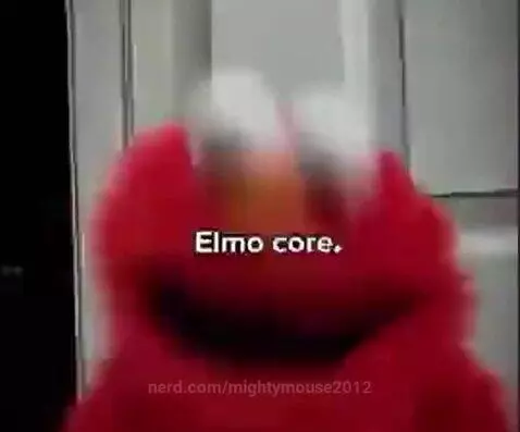 Me and Elmo practically share the same brain cell Lol by mightymouse2012