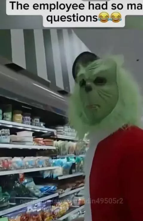 Grinch got baby oil.... and a cucumber? by swampyodin49505r2