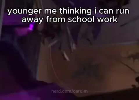 Can I run away from school.. by carolm