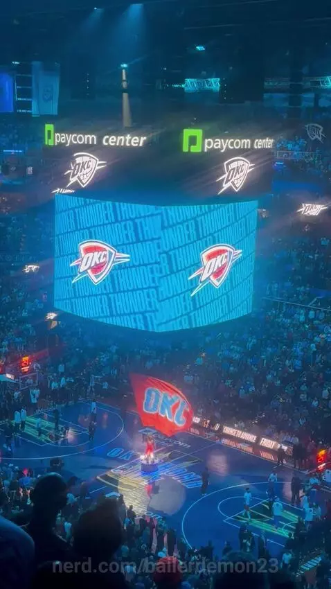 AT THE THUNDER GAMEEE!!!!!! by ballerdemon23