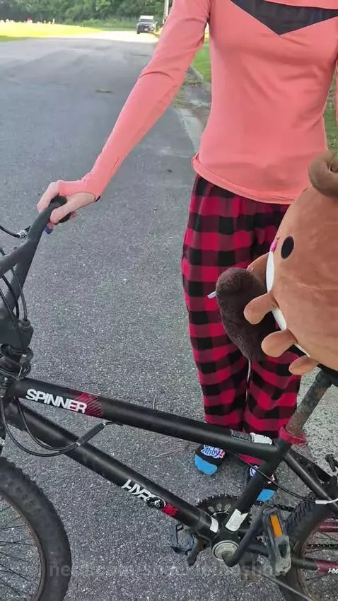 Patricia rides a bike gone wrong by snackletheshow