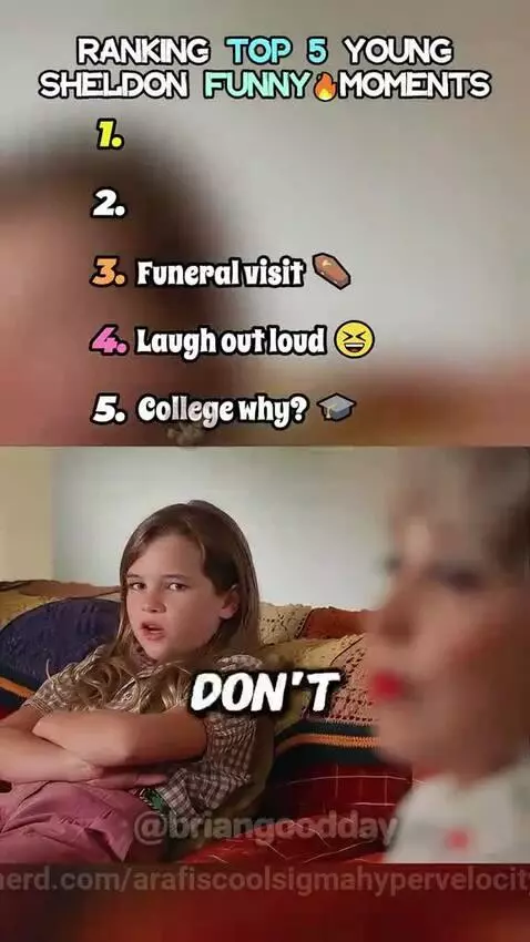 Ranking Top 5 Young Sheldon Funny Moments by arafiscoolsigmahypervelocity
