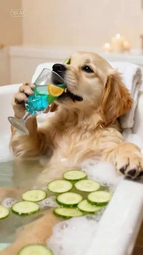 dog at the spa by mannymoney