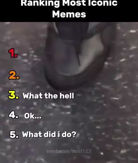 iconic memes ranking by cool123