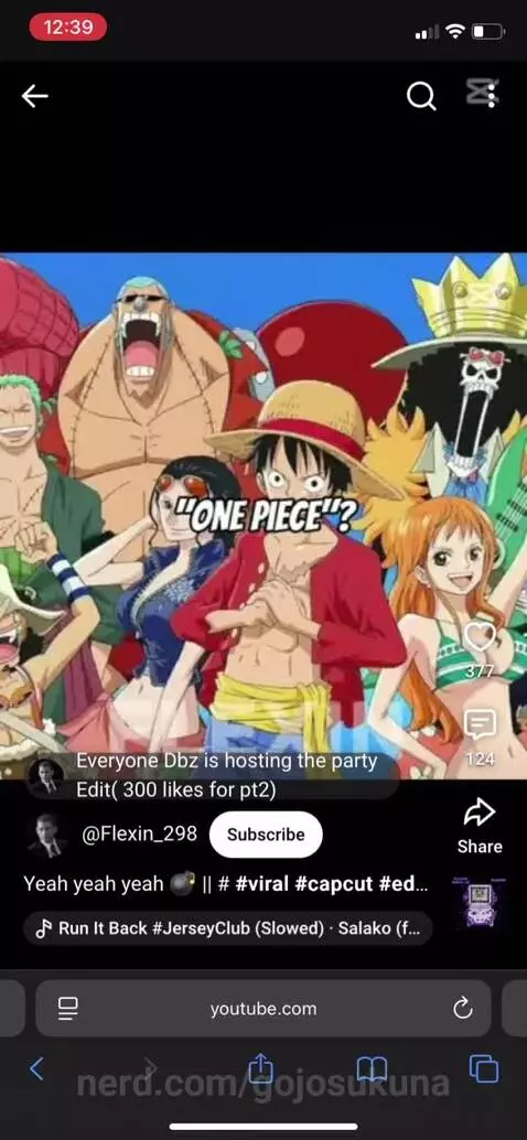 So the song name is (run it back) by gojosukuna