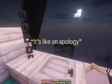Its like a apology by ellaw
