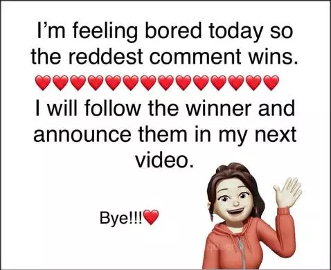 Reddest comment wins!!!❤️❤️❤️❤️ by pompomgirlqueen