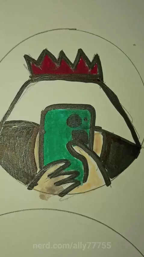 I decided to draw me by ally77755
