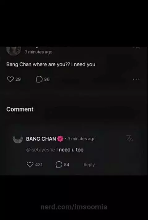 Bangchan replying to fans😭😭 by imsoomia